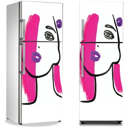 Πορτρέτο γυναίκας Αυτοκόλλητο Ψυγείου
