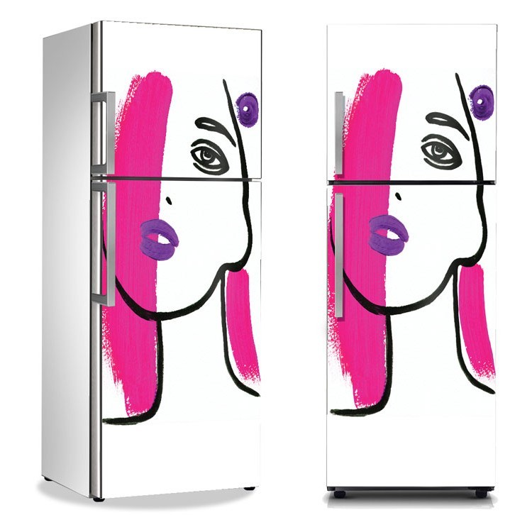 Αυτοκόλλητο Ψυγείου Πορτρέτο γυναίκας