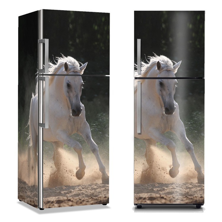Αυτοκόλλητο Ψυγείου Άσπρο άλογο