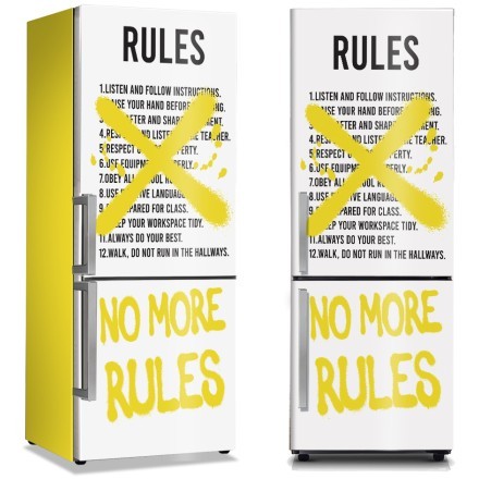 No more rules Αυτοκόλλητο Ψυγείου