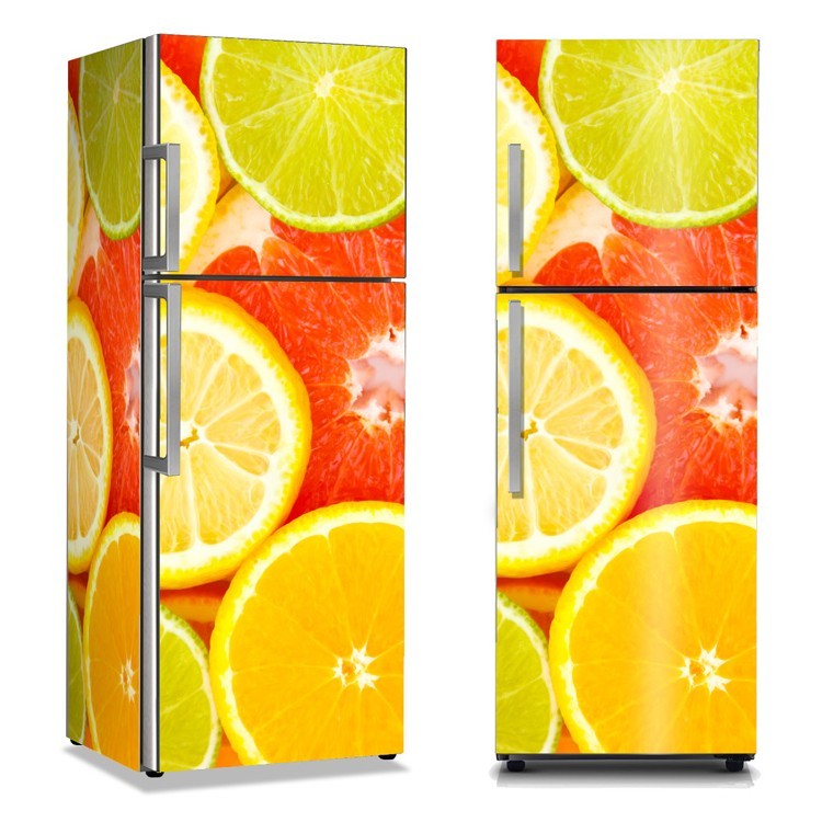 Αυτοκόλλητο Ψυγείου Πορτοκάλια και λεμόνια