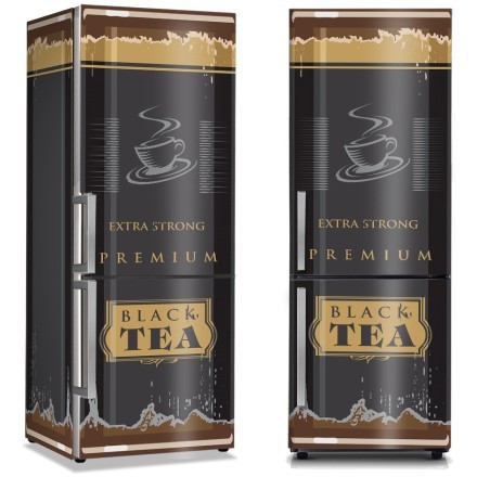 Black Tea Αυτοκόλλητο Ψυγείου