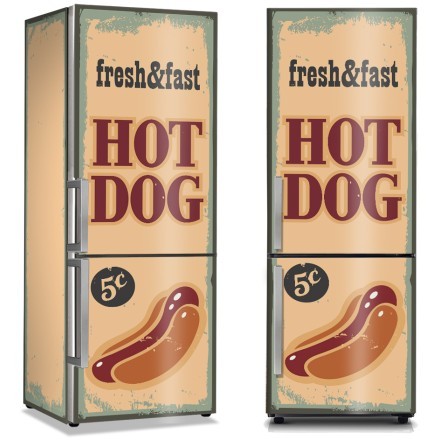 Hot dog Αυτοκόλλητο Ψυγείου