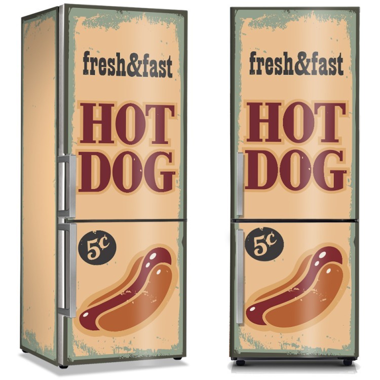 Αυτοκόλλητο Ψυγείου Hot dog