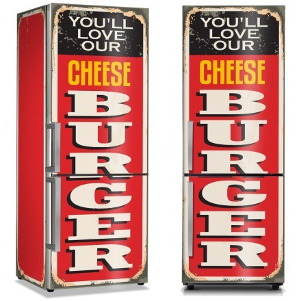 You'll love our burger Αυτοκόλλητο Ψυγείου