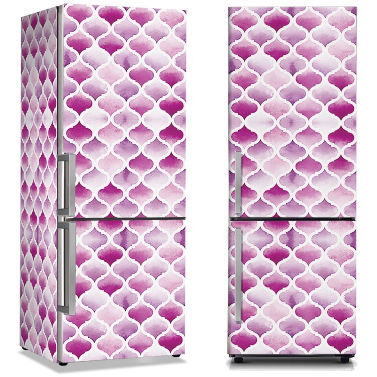 Αυτοκόλλητο Ψυγείου Ροζ Σχηματισμοί