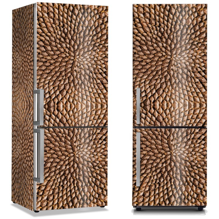 Αυτοκόλλητο Ψυγείου Wooden Pattern