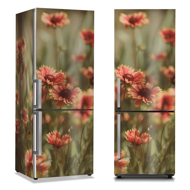 Αυτοκόλλητο Ψυγείου Λουλουδάκια