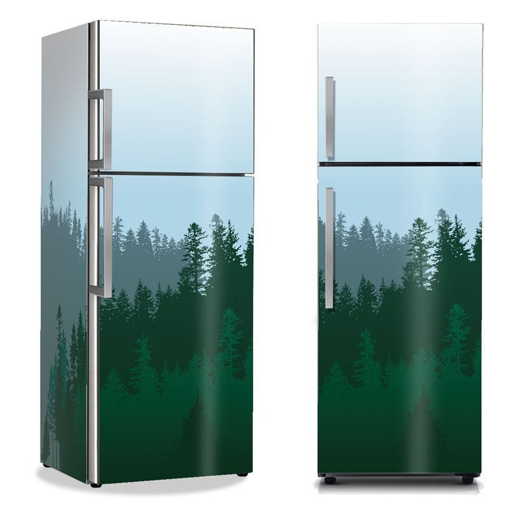 Αυτοκόλλητο Ψυγείου Κωνοφόρα δάση