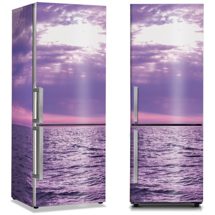 Αυτοκόλλητο Ψυγείου Αποχρώσεις του μοβ στον ουρανό & στην θάλασσα