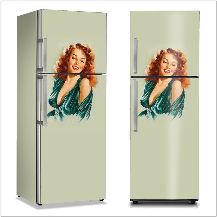 Αυτοκόλλητο Ψυγείου Γυναίκα εποχής