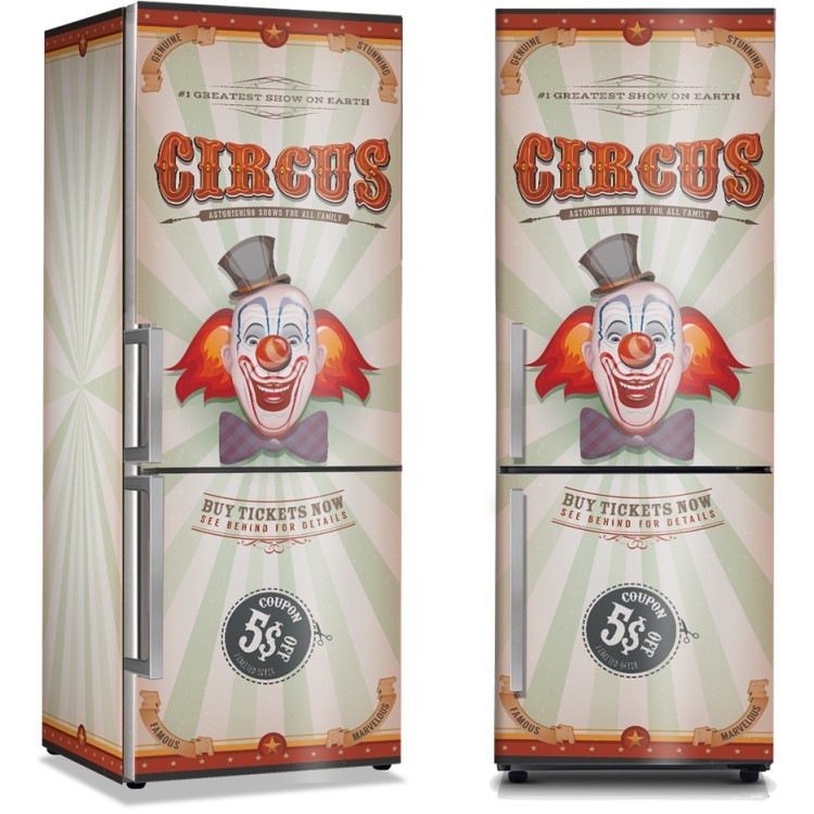 Αυτοκόλλητο Ψυγείου Κλόουν στο τσίρκο
