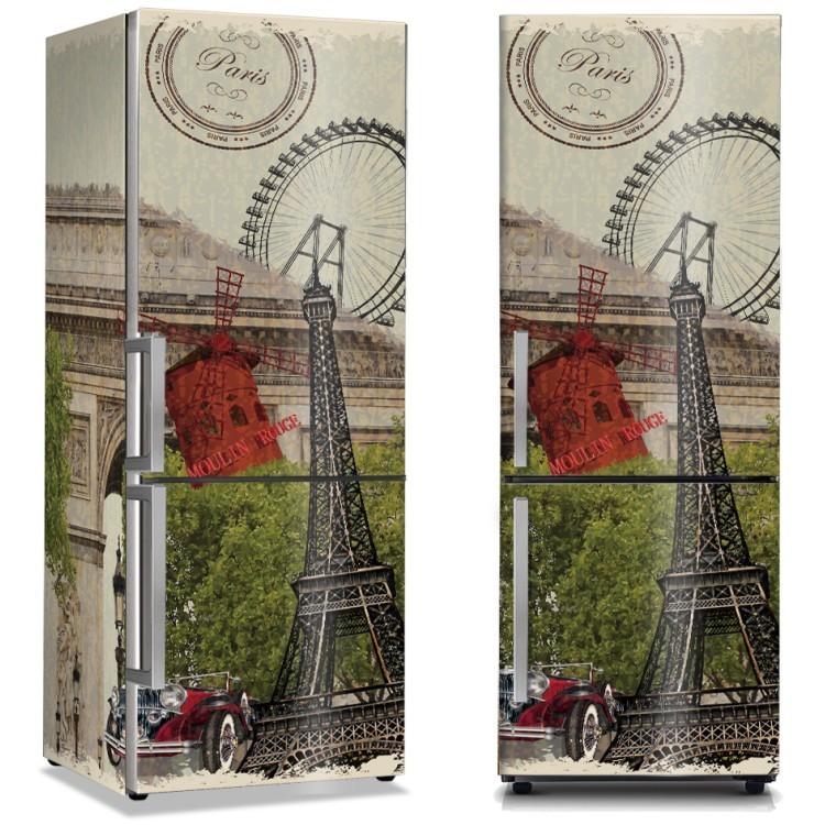 Αυτοκόλλητο Ψυγείου Εικόνες από το Παρίσι