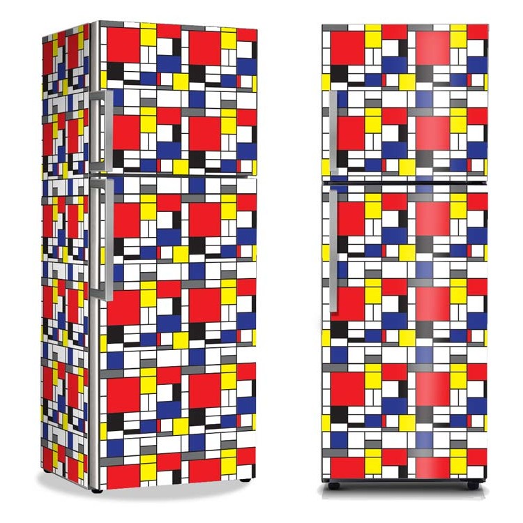 Αυτοκόλλητο Ψυγείου Mondrian