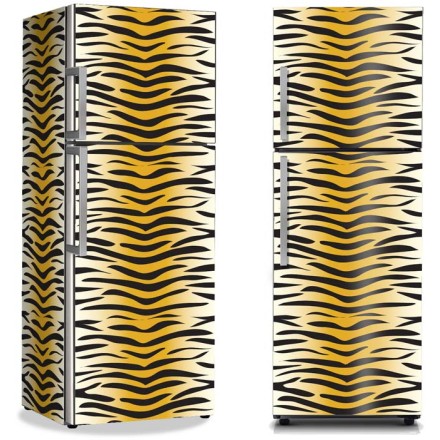 Tiger print Αυτοκόλλητο Ψυγείου