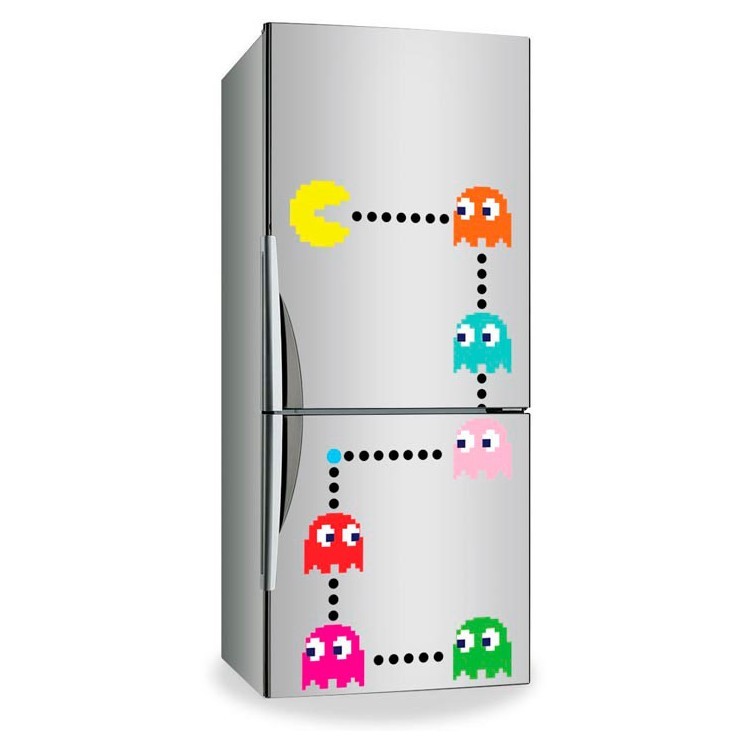 Αυτοκόλλητο Ψυγείου Pacman