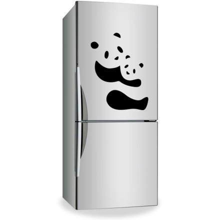 Panda Αυτοκόλλητο Ψυγείου