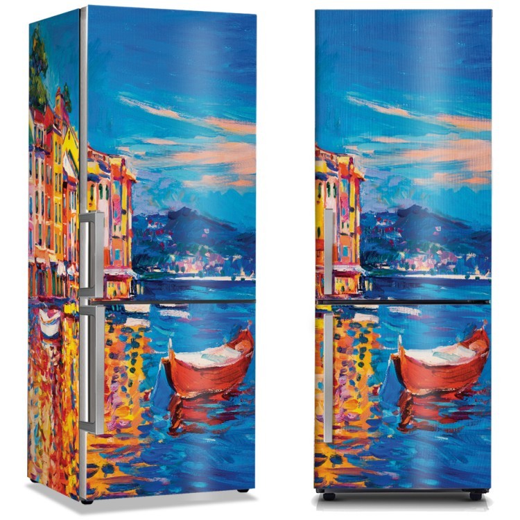 Αυτοκόλλητο Ψυγείου Ζωγραφισμένη Βενετία