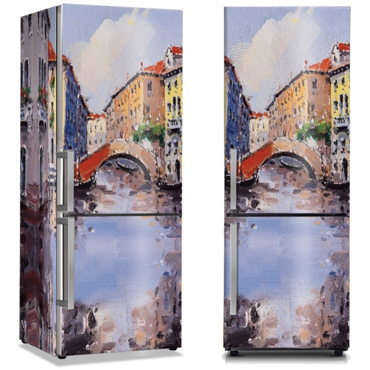 Αυτοκόλλητο Ψυγείου Βενετία ελαιογραφία