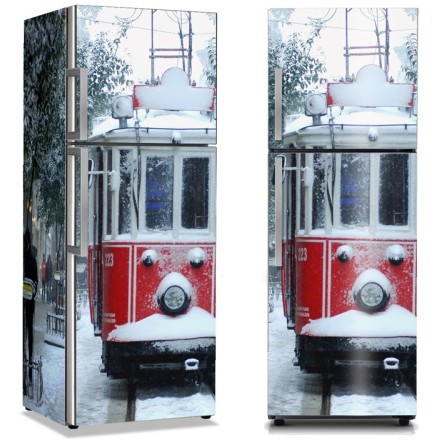 Τραμ στη χιονισμένη Κωνσταντινούπολη