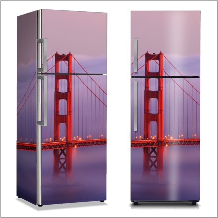 Γέφυρα Golden gate Αυτοκόλλητο Ψυγείου