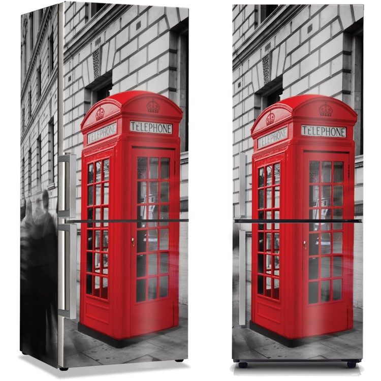 Αυτοκόλλητο Ψυγείου London telephone