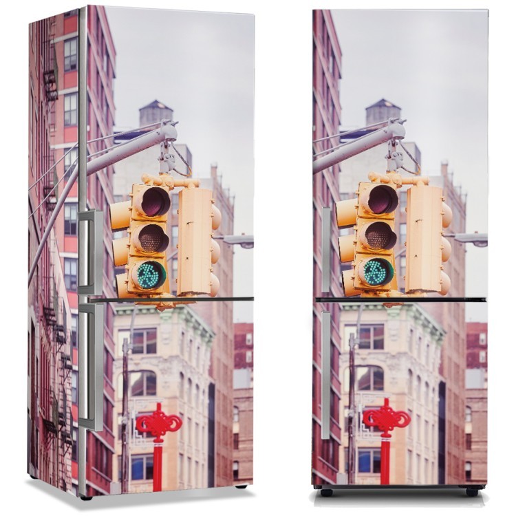 Αυτοκόλλητο Ψυγείου Κίτρινο φανάρι της Νέα Υόρκης