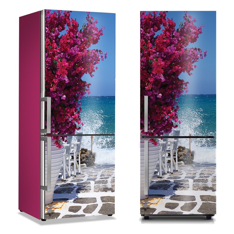 Αυτοκόλλητο Ψυγείου Θέα από Ελληνικό Νησί