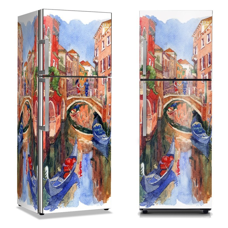 Αυτοκόλλητο Ψυγείου Βενετία σε ζωγραφιά