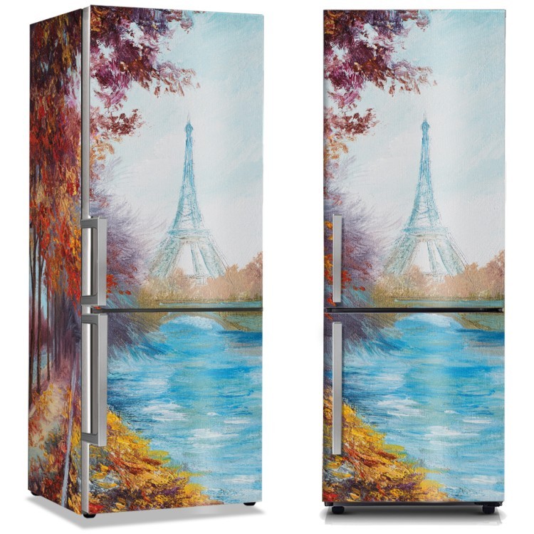 Αυτοκόλλητο Ψυγείου Eiffel Tower