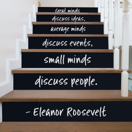 Φράση της Eleanor Roosevelt Αυτοκόλλητο Σκάλας