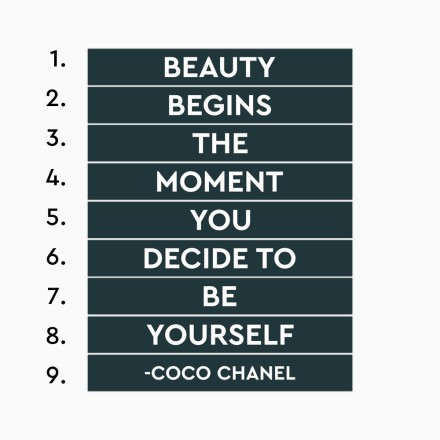 Φράση της Coco Chanel