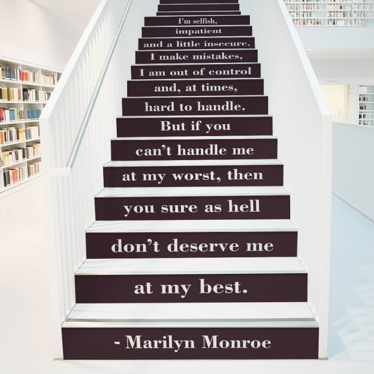 Αυτοκόλλητο Σκάλας Φράση της Marilyn Monroe