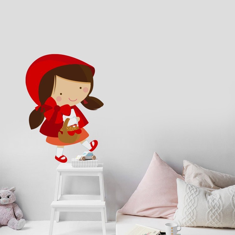 Αυτοκόλλητο Τοίχου Little Red Riding Hood