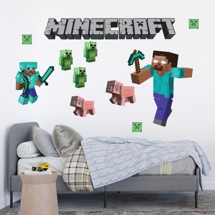 Minecraft Αυτοκόλλητο Τοίχου