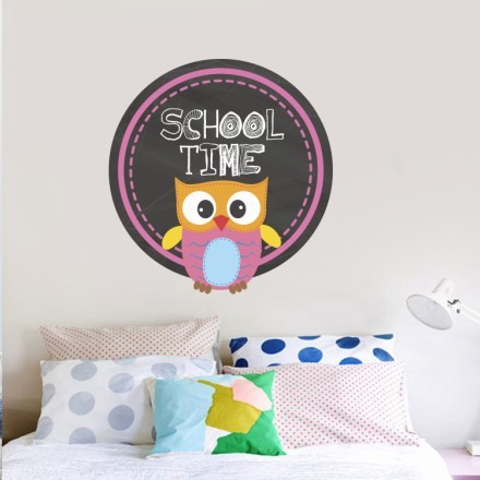 School Time Αυτοκόλλητο Τοίχου