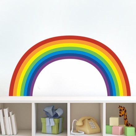 Happy Rainbow Αυτοκόλλητο Τοίχου