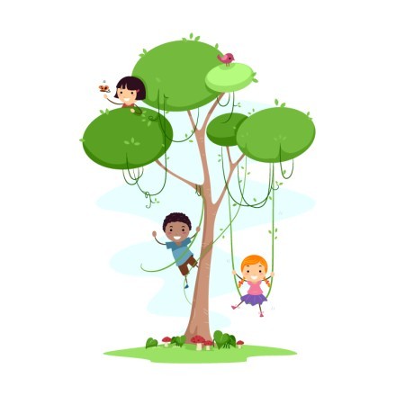 Παιδάκια πάνω στο δέντρο