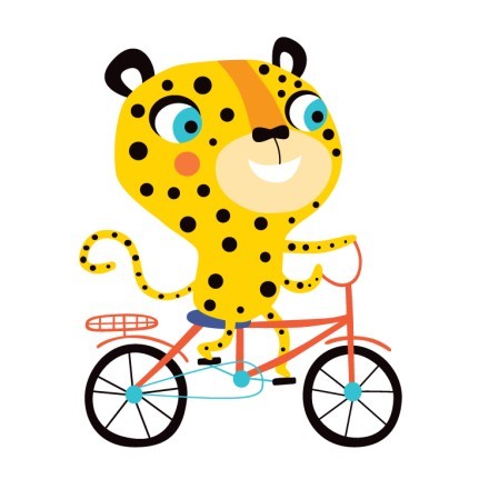 Τίγρης κάνει ποδήλατο