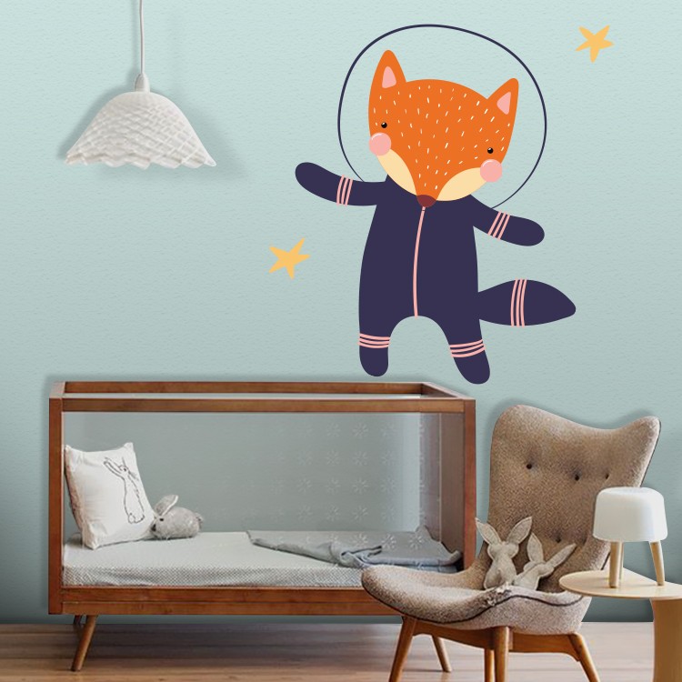 Αυτοκόλλητο Τοίχου Astro Fox