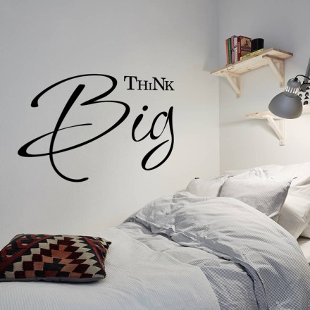 Think big Αυτοκόλλητο Τοίχου