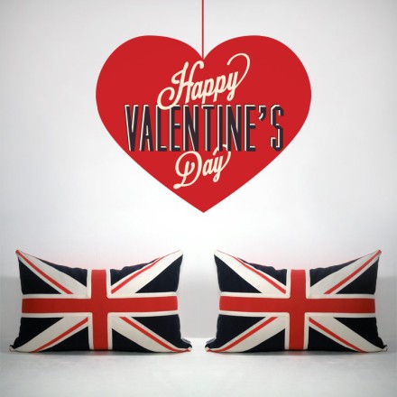 Happy Valentine Day κόκκινη καρδιά