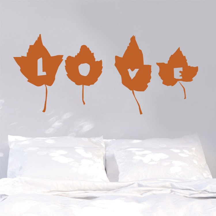 Αυτοκόλλητο Βιτρίνας Lovely leaves