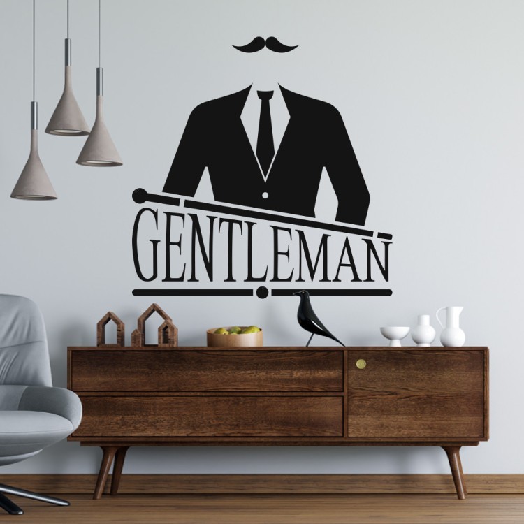 Αυτοκόλλητο Τοίχου Gentleman