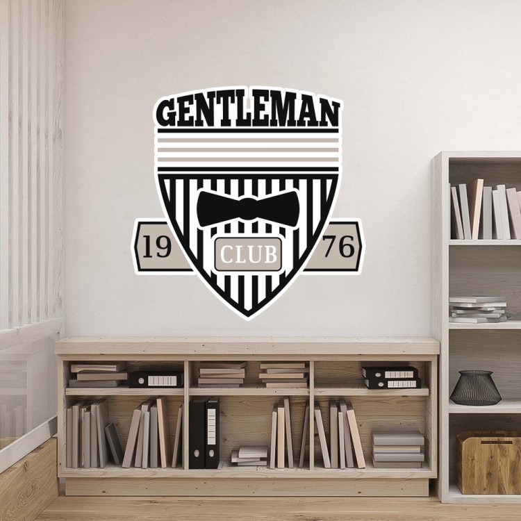 Αυτοκόλλητο Τοίχου Gentleman Club