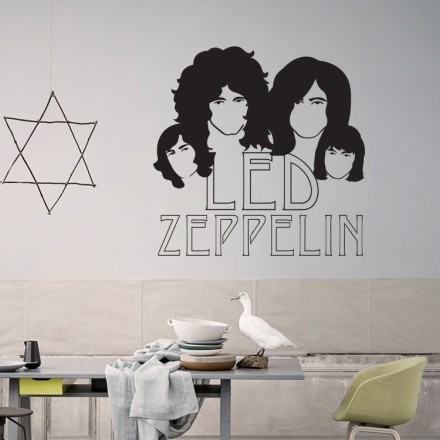 Led Zeppelin faces Αυτοκόλλητο Τοίχου