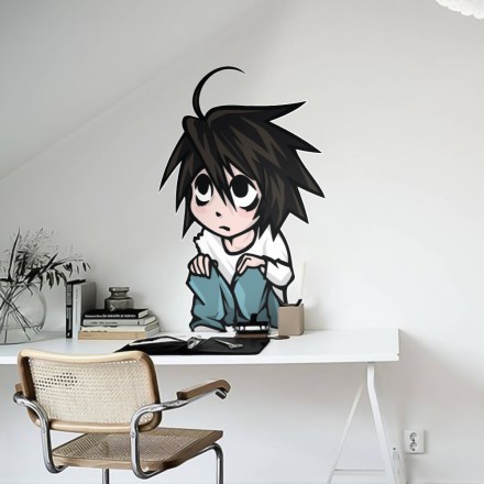 L Chibi art - Death Note Αυτοκόλλητο Τοίχου