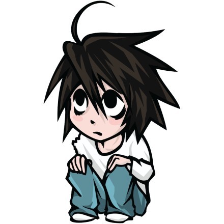 L Chibi art - Death Note