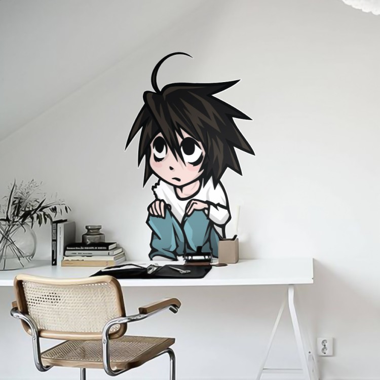 Αυτοκόλλητο Τοίχου L Chibi art - Death Note