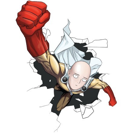 Saitama breaks the wall - One Punch Man